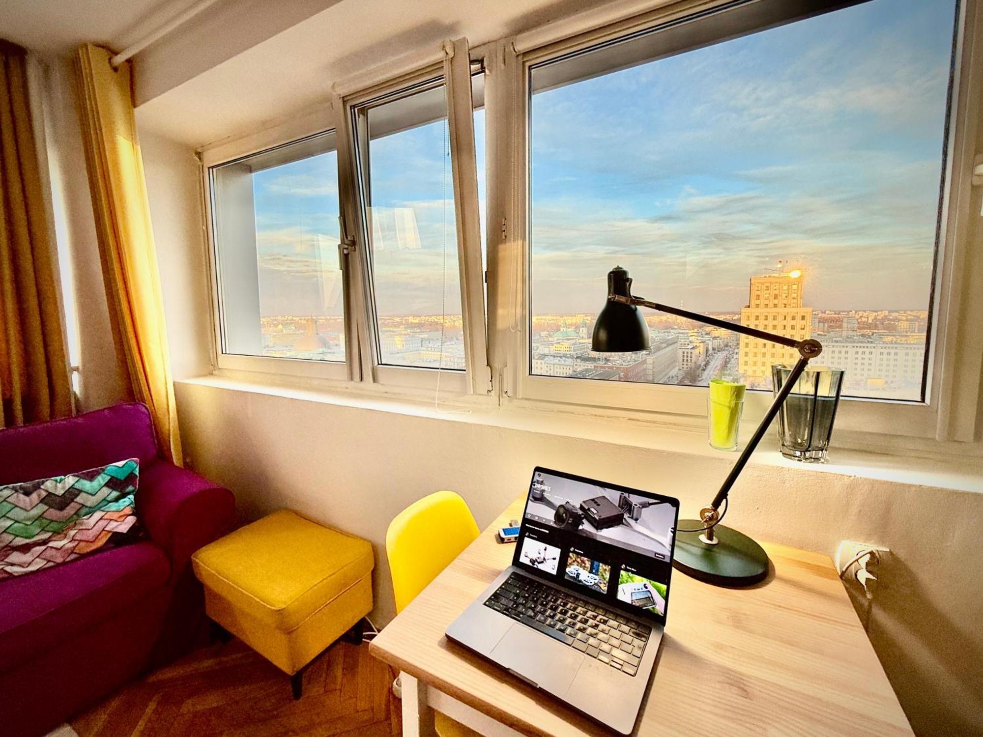 Super Apartment Yellow 2X Metro Fast Wifi 1 Gbs Netflix Panorama Miasta Варшава Экстерьер фото