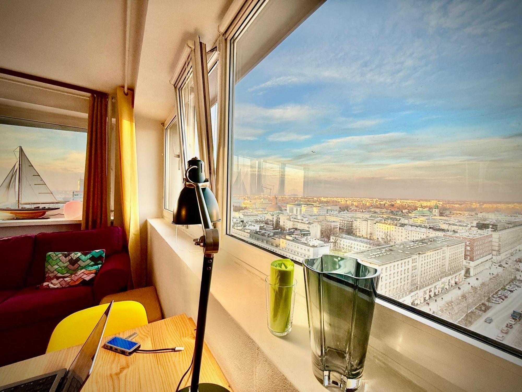 Super Apartment Yellow 2X Metro Fast Wifi 1 Gbs Netflix Panorama Miasta Варшава Экстерьер фото