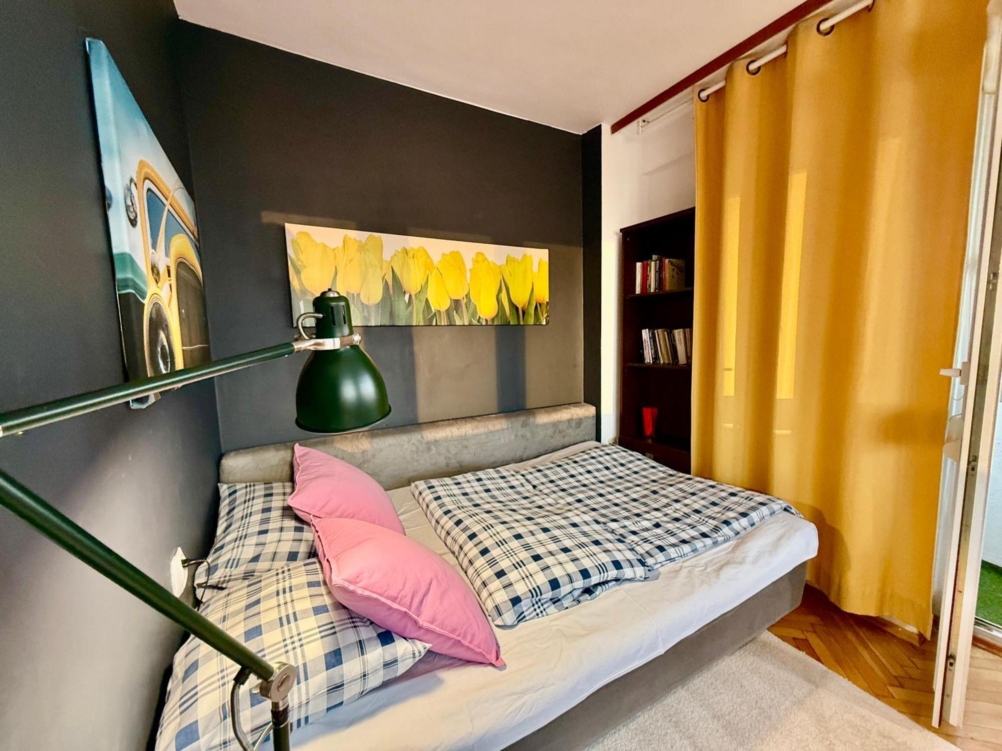 Super Apartment Yellow 2X Metro Fast Wifi 1 Gbs Netflix Panorama Miasta Варшава Экстерьер фото
